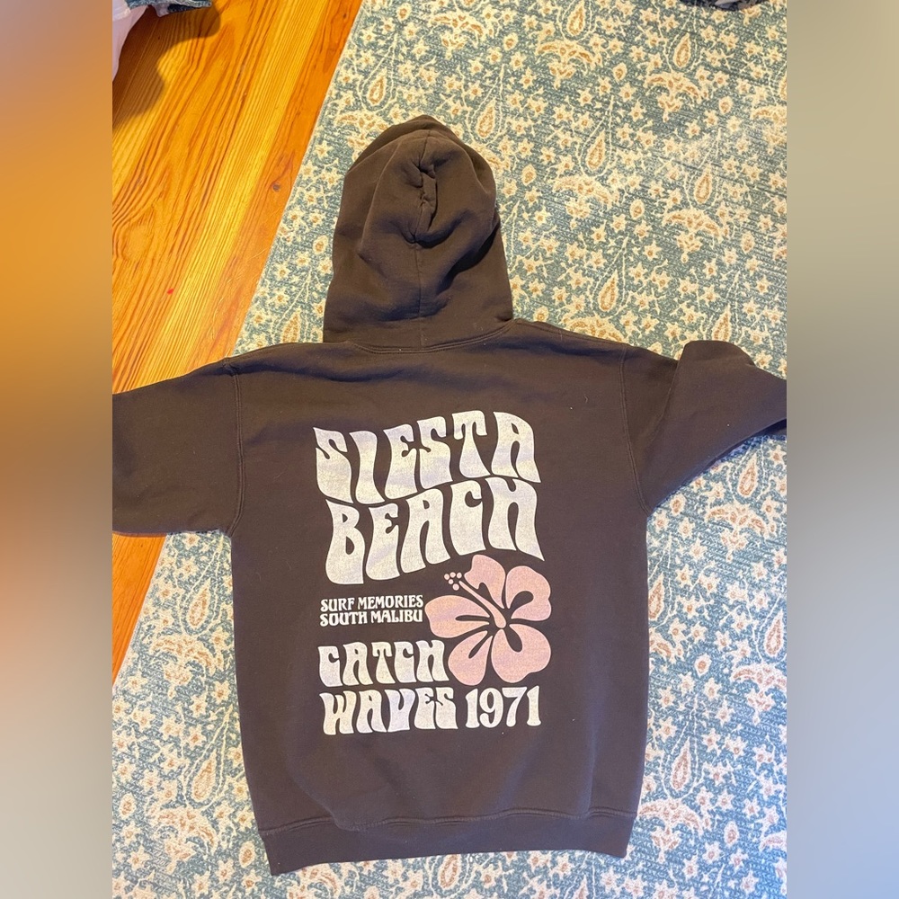 Siesta Beach brown hoodie